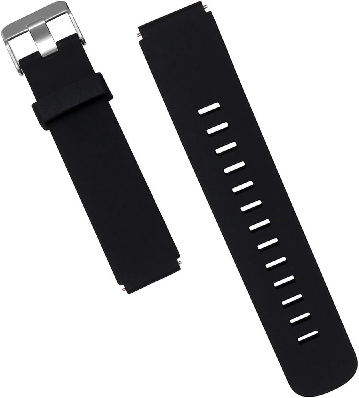 WayLand Michael Kors Access Runway Band Strap,18mm Replacement Smartwatch band for Michael Kors Access Runway , 18mm Classic Silicone Band Strap for MK Runway MKT5045 / 5048 - Black