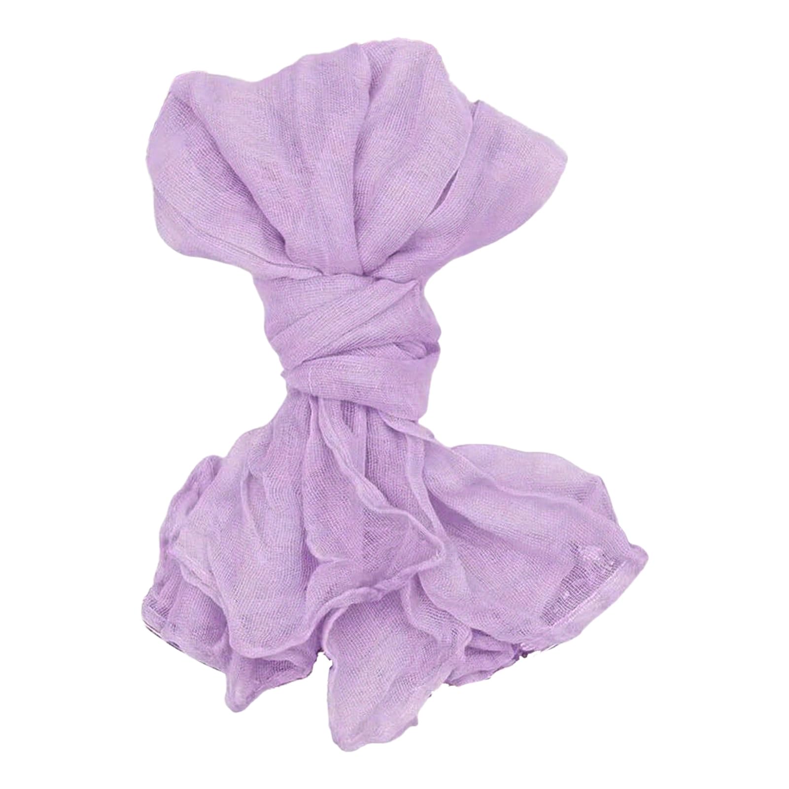 Cheesecloth Napkins 20x20 Inches, Set of Washable Rustic Gauze Dinner Napkins with Wrinkled Texture, Bohemian Cloth Napkin for Wedding Party Bridal Shower Table Decor Purple