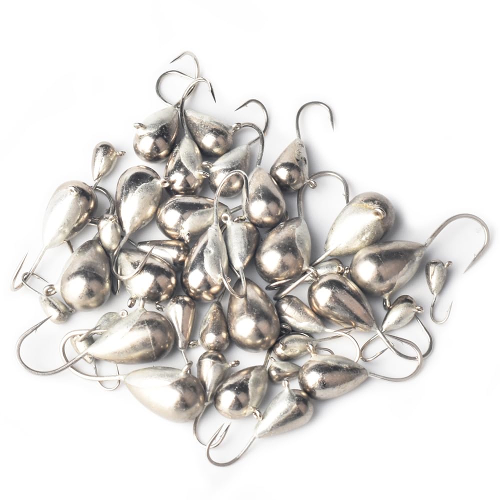 Amazon.com : MUUNN 25Pack Unpainted Tungsten Ice Jigs Kits,Tear