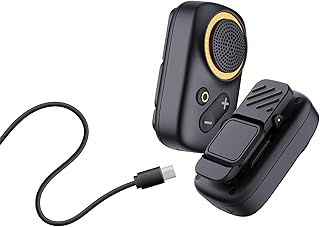 مكبر صوت بلوتوث بالس وير قابل للارتداء مع بطارية سعة 600mAh وطاقة 3W، مساعد صوتي مع مغناطيس مزدوج، مقاوم للماء بدرجة IPX5، مكبر صوت 32 ملم، وقت تشغيل 8 ساعات من جرين ليون، أسود