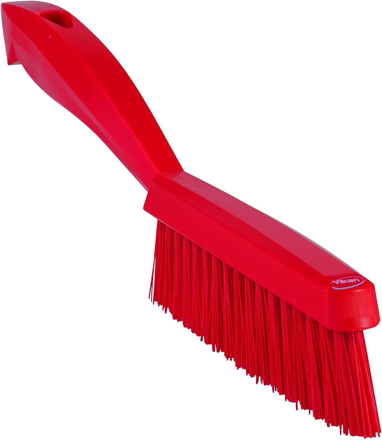Vikan 13/16 in W Scrub Brush, Stiff, 11 51/64 in L Handle, 5 51/64 in L Brush, White, Plastic 41955-1 Each