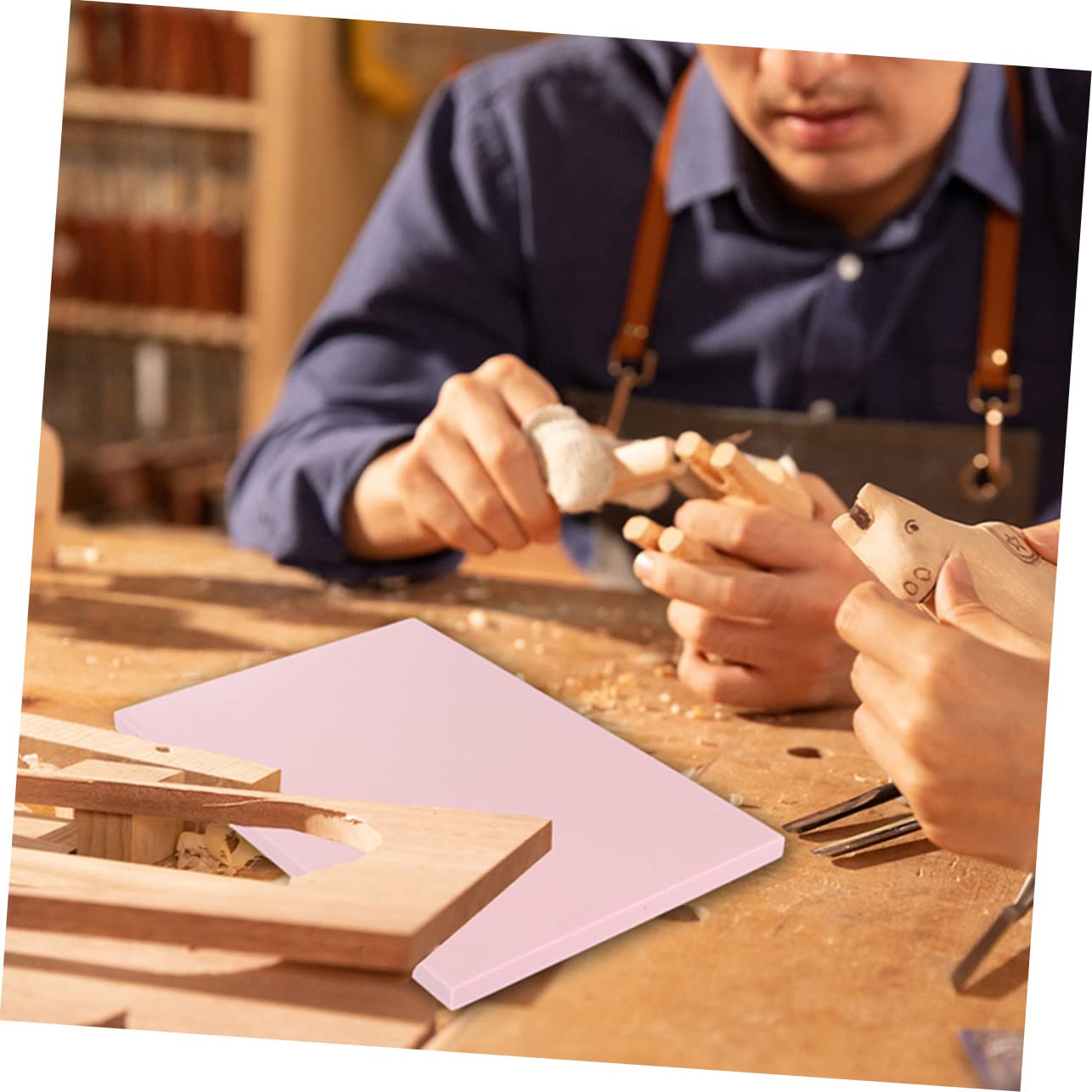 Housoutil 4pcs Special Rubber Stamps for Large Crafting Block Stamp Making Kit Supplies Scrapbooking Portable Rubber Stamps Rubber Stamps Bricks Rubber Brick