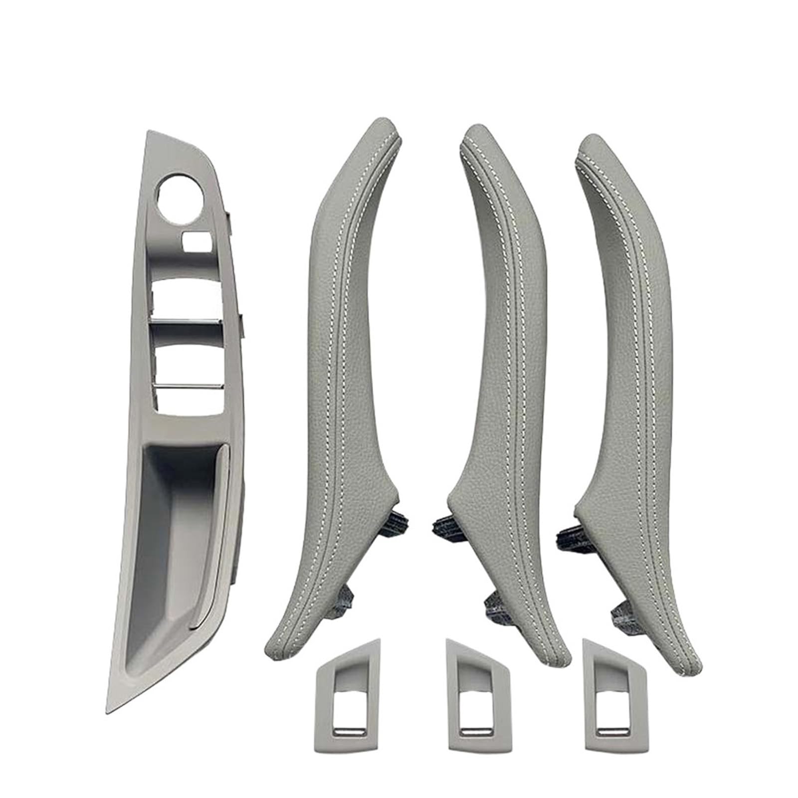 OEXRIGRU Car Interior Door Handles for BMW 5 Series F10 F11 F18 520i 523i 525i 528i 535i Car Interior Handle Panel Pull Trim Cover(LHD Gray)