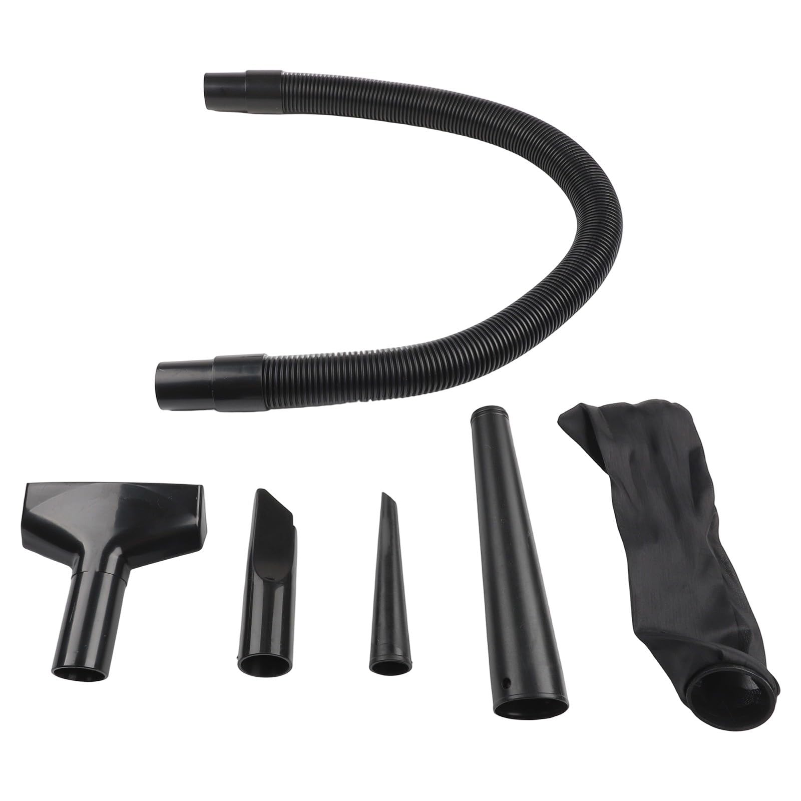 Manguera de soplador, accesorio para soplador de hojas, kit de manguera de vacío, tubo de extensión flexible, juego de cepillo para limpieza de patio, interior de coche, rejillas de
