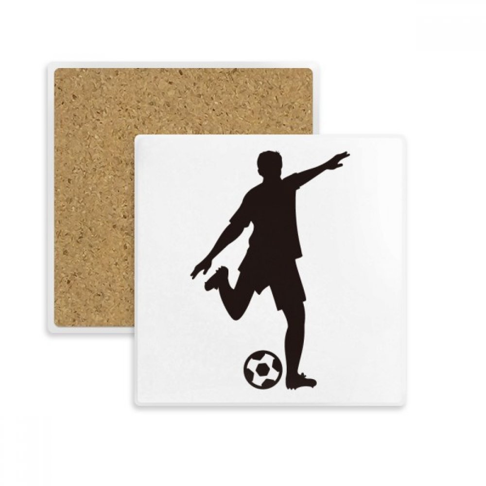 Porte tasses football pierre absorbante et dessous de verre sport cadeau