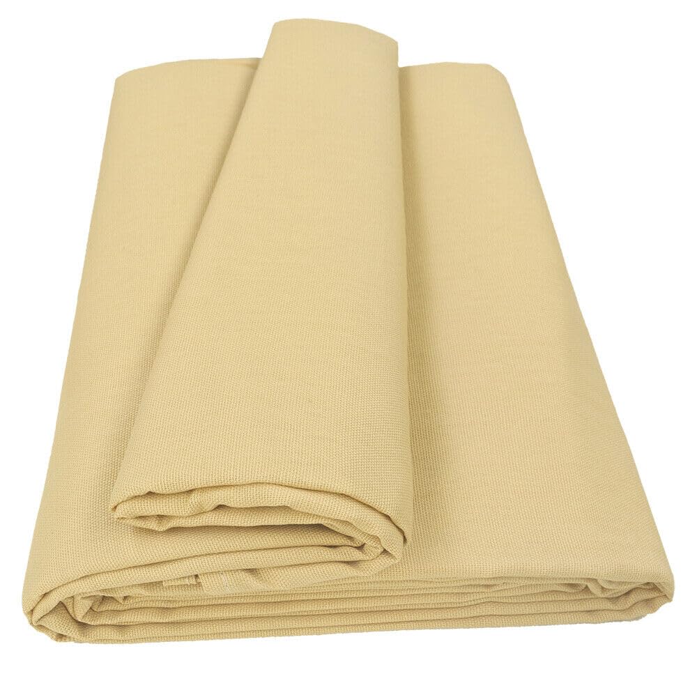 emmevi Telo Arredo Cotone Copridivano Granfoulard Copri Letto Divano Tessuto Multiuso 260X280 Beige