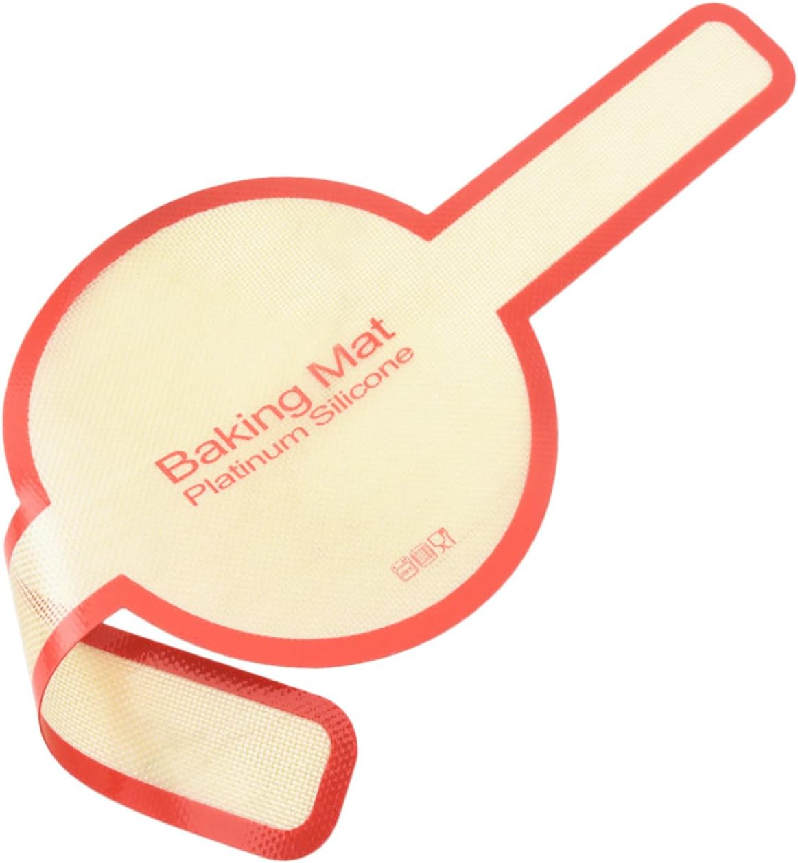 1pc Non- Baking Mat Handles Rolling Pad for Easy Oven Transfers Smooth Easy to Clean Reusable Kitchen Supply for Home Baking Red
