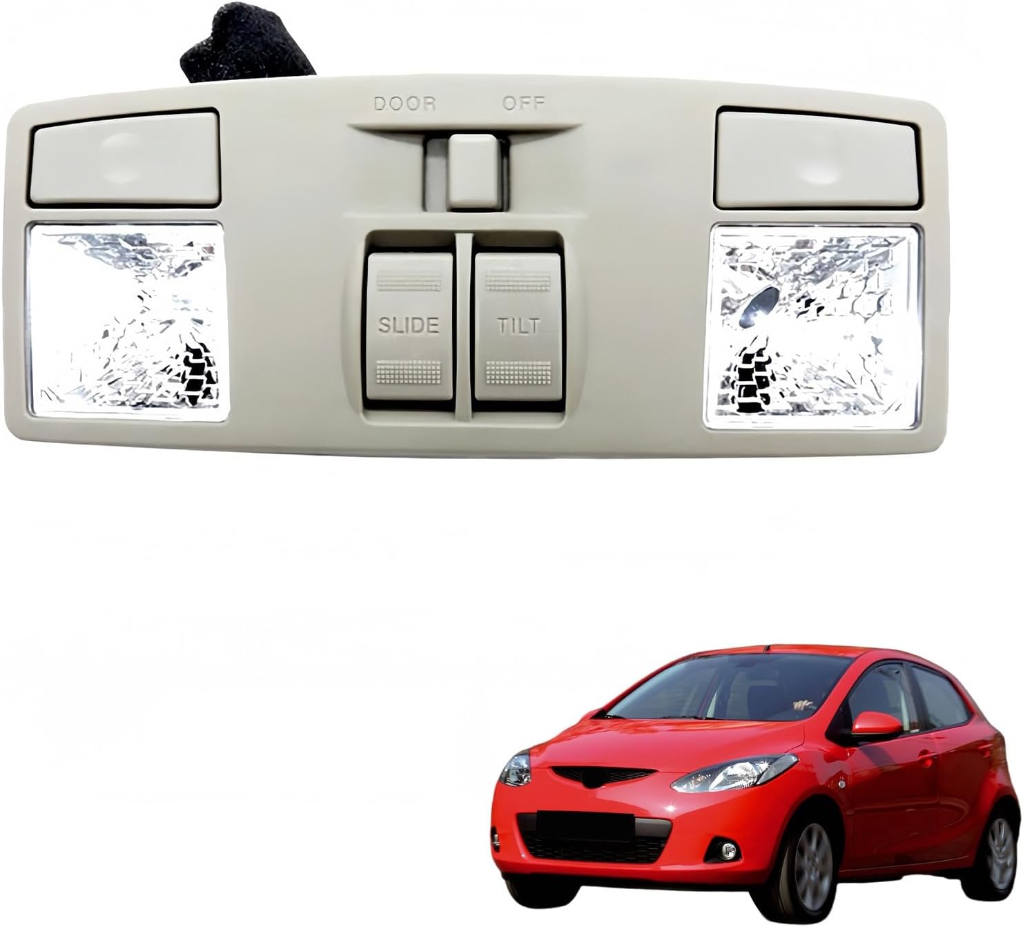 1 Pcs Automotive Overhead Consoles, Compatible with Mazda 6 GG Compatible with Mazda 3 BK CX-7, Overhead Console Dome