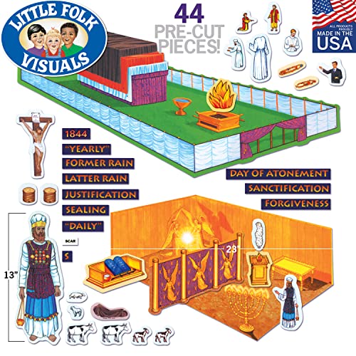 Little Folk Visuals Tabernacle Precut Flannel/Felt Board Figures, 32 Pieces Set #TOP1