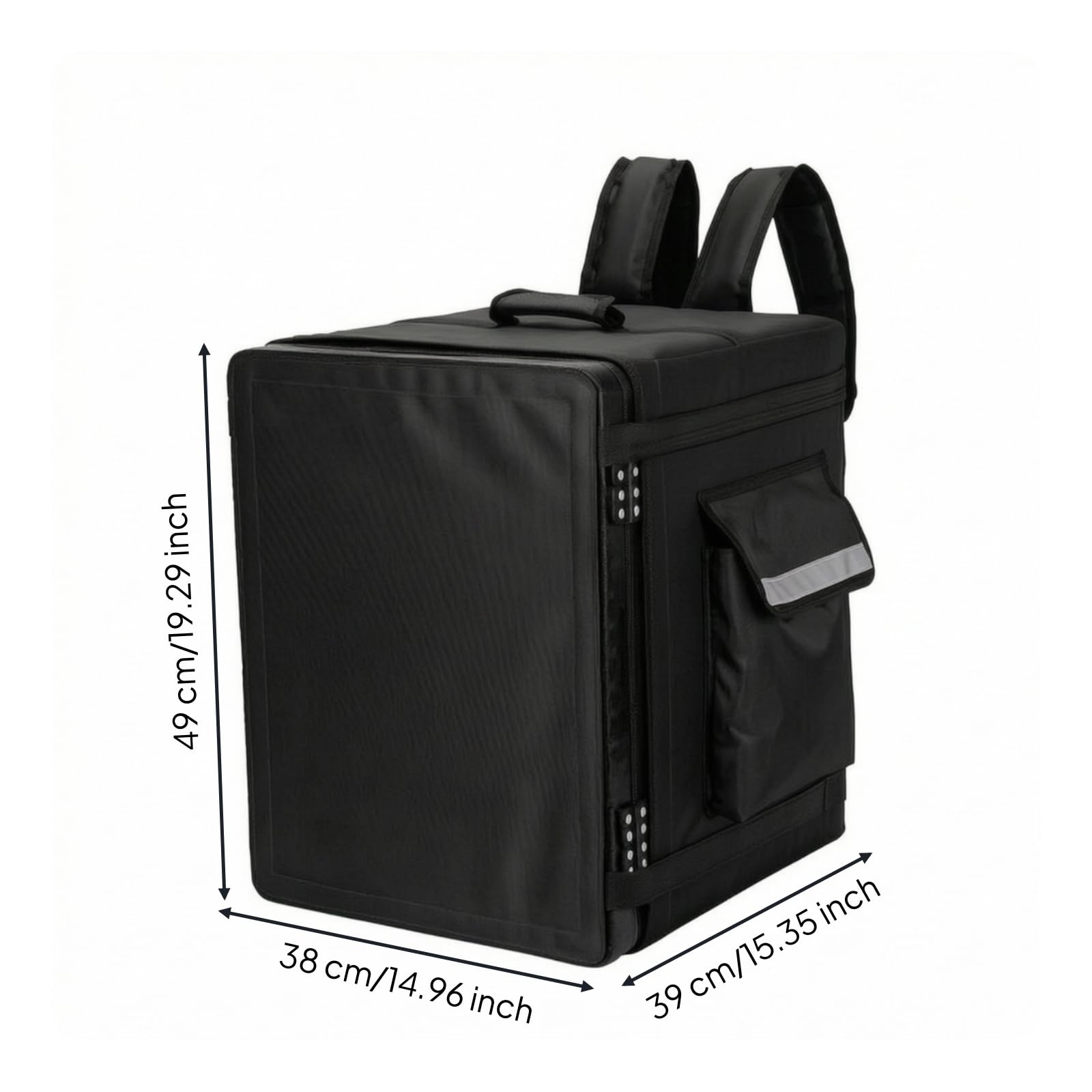 Boîte Livraison Isotherme Sac à Dos Livraison Imperméable Sac Isotherme éparateur pour Livreurs, Array, Noir, 43 Litres