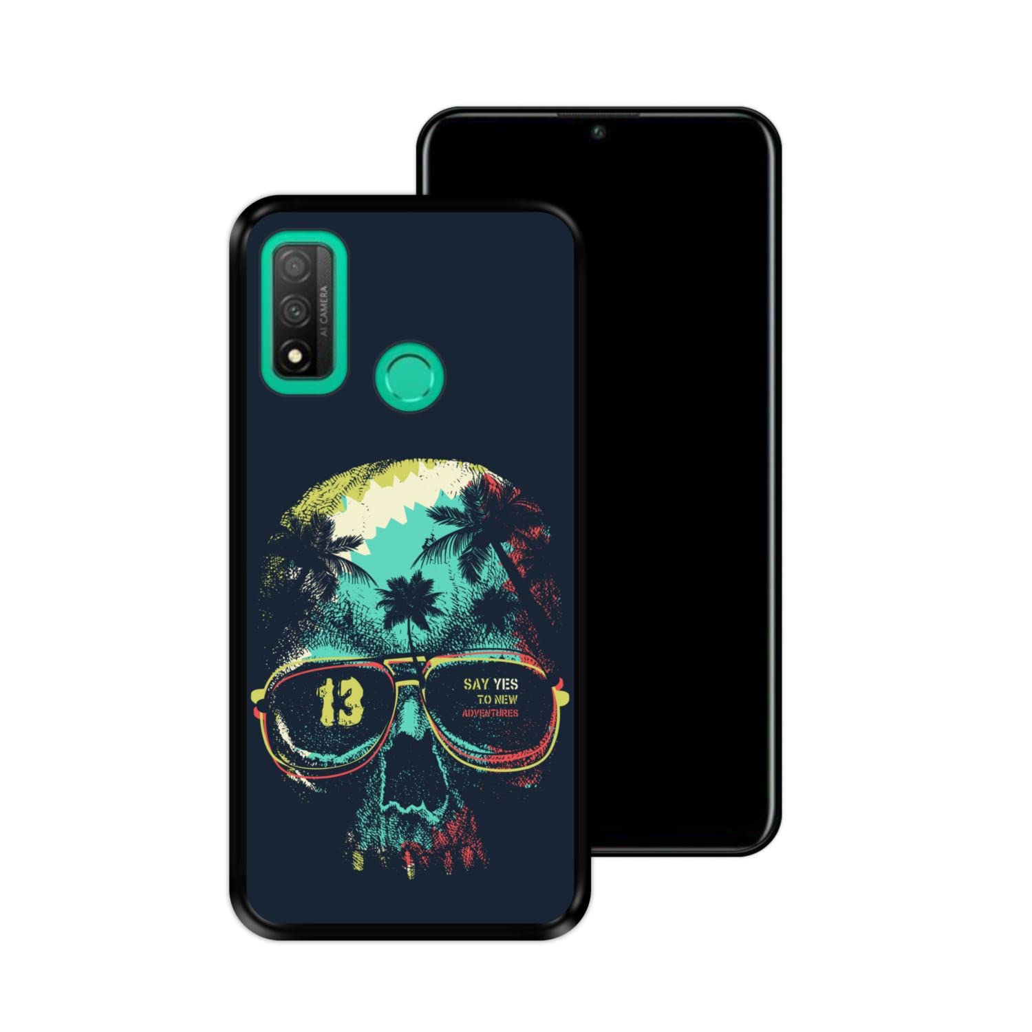 Yoedge 2 Cover Per Huawei P Smart 2020 4G – Custodia Morbida In Silicone Nero Opaco Con Disegni Arcobaleno, Sottile, Antiurto, TPU Flessibile - 2