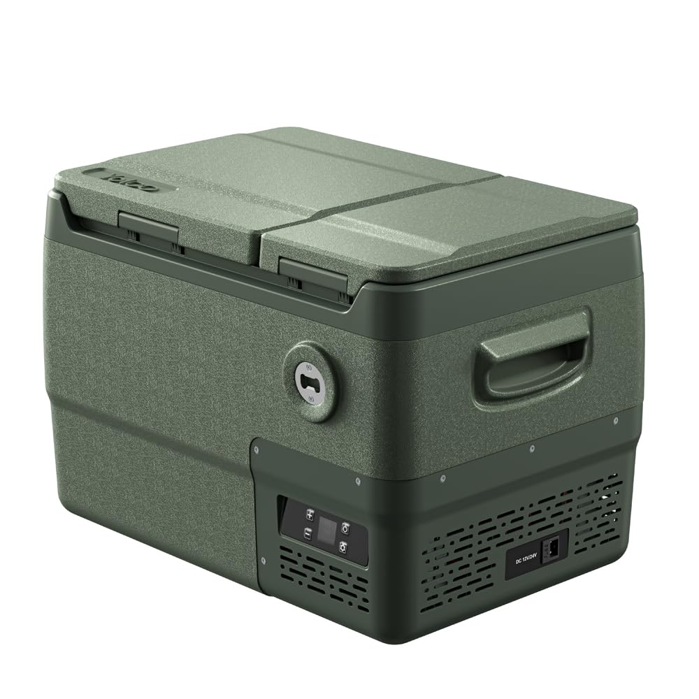 DX30 Pistachio lodówka kompresorowa 30 l – mobilna lodówka i zamrażarka, sterowanie za pomocą aplikacji, Dual-Zone, 12/24 V i 230 V, cicha i energooszczędna, idealna na kemping, do samochodu i na