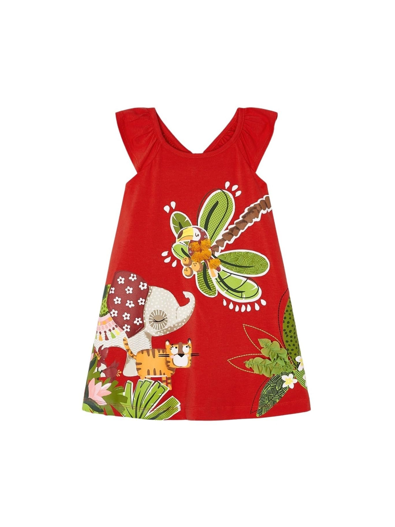 Mayoral Vestido Niña Verano –Sin Mangas – Vestido Playero para Niña – Ropa de Regalo-rallado – para niñas de 2 años a 8 años