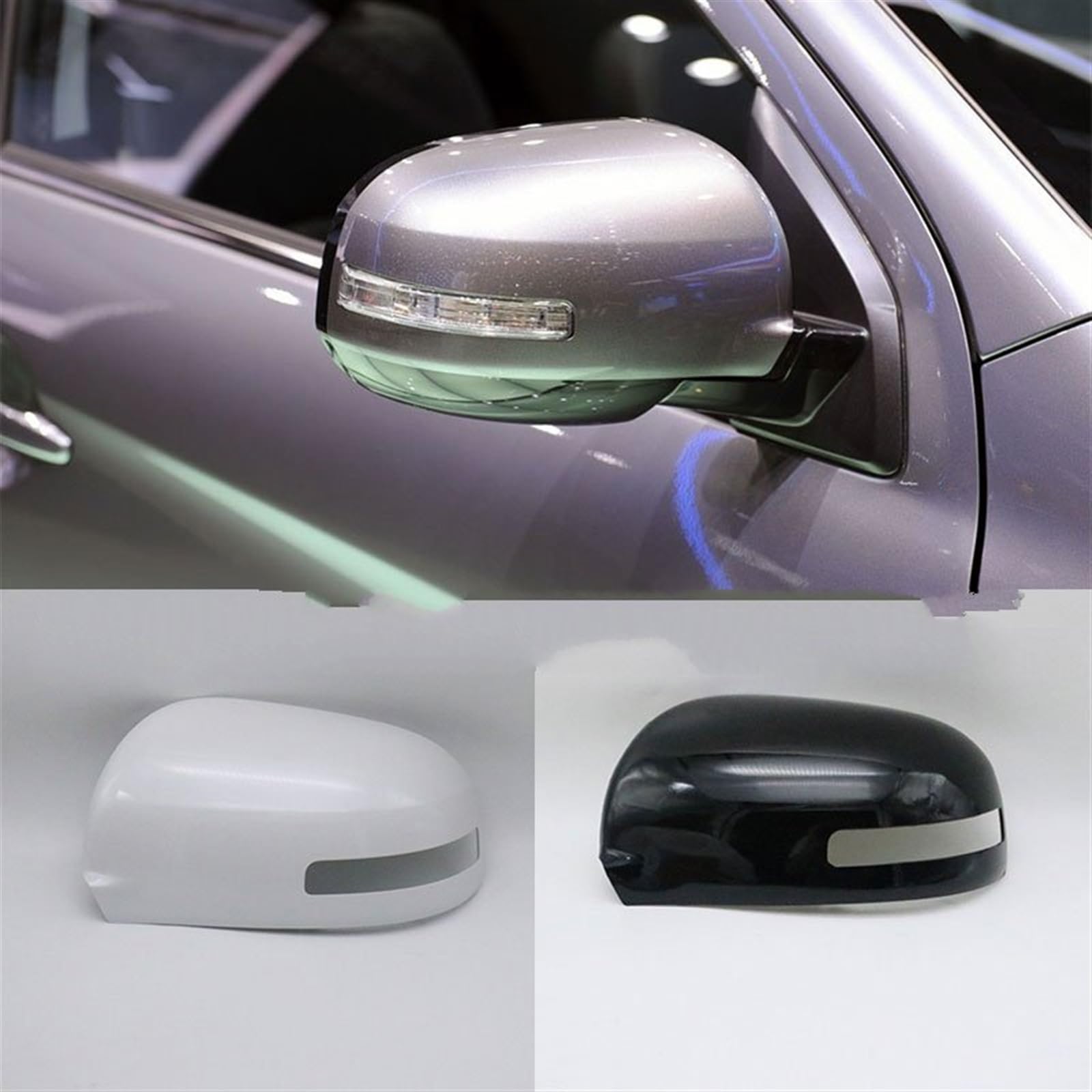 Coques de rétroviseur Pour Citroen C3-XR Auto Gauche Droite Couvercle De Rétroviseur Chauffant En Verre Cadre De Garniture Clignotant 1 Pièce coques de rétroviseur de voiture ( Color : 3 , Taille