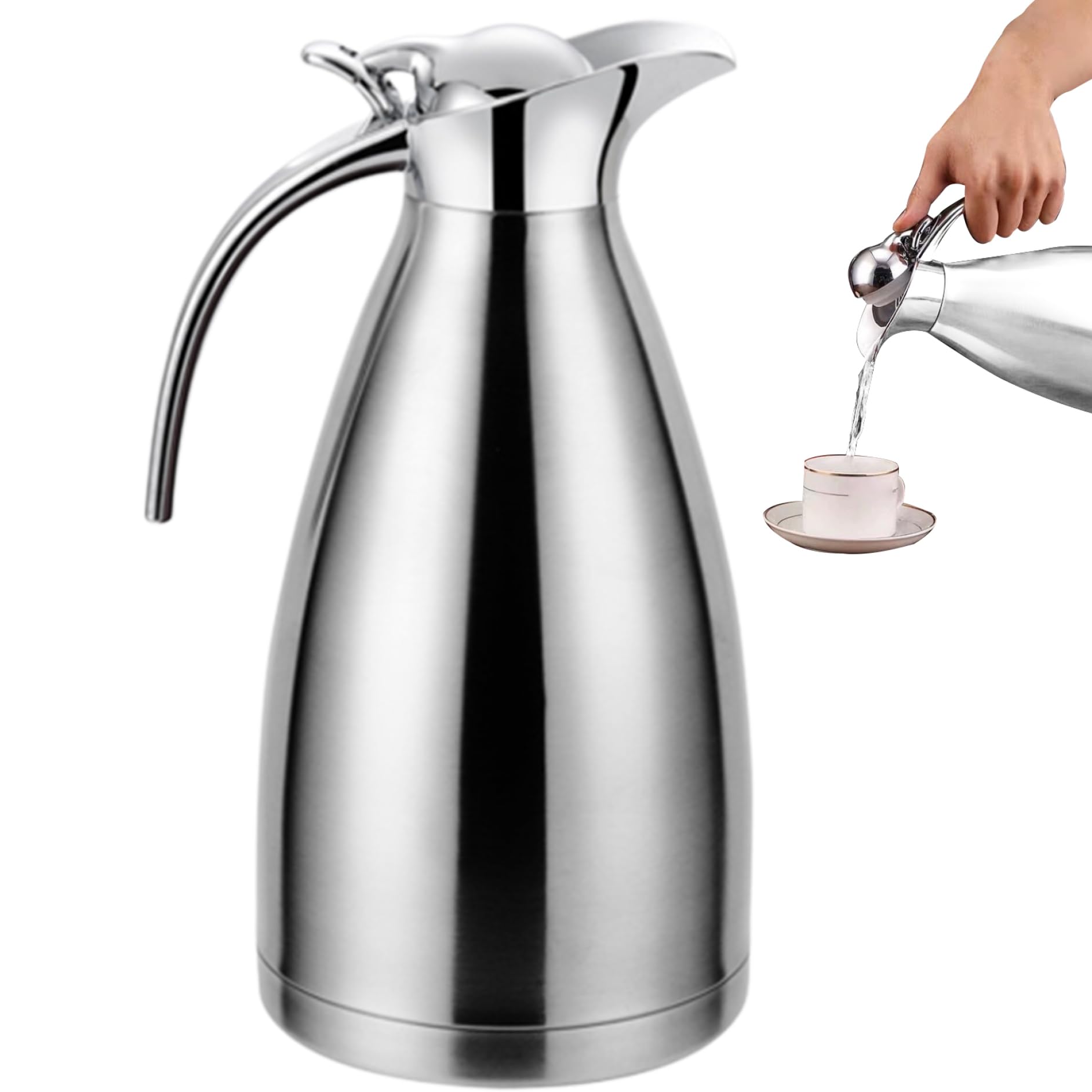 Carafe à café thermique en acier pour les repas de famille