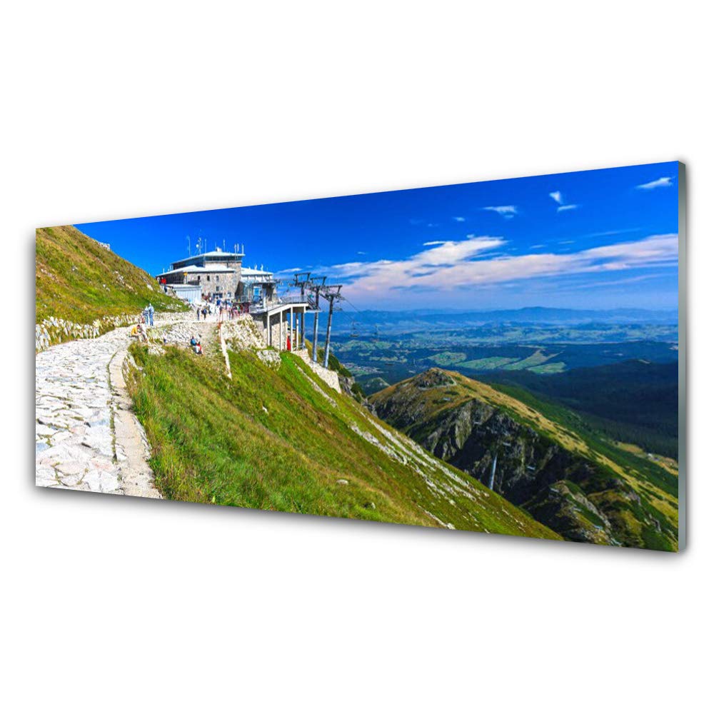 Plastique imprimés tableau mural moderne Tulup en verre acrylique paysage 125x50cm