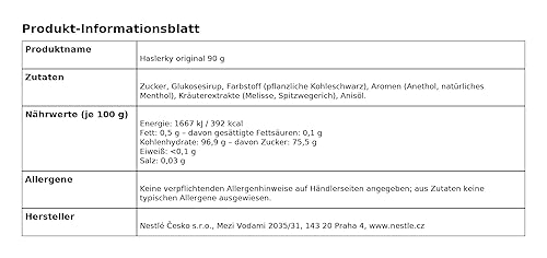 Miniatura 2 de Haslerky - Caramelo de sabor a hierbas y mentol (90 g3.17 oz)