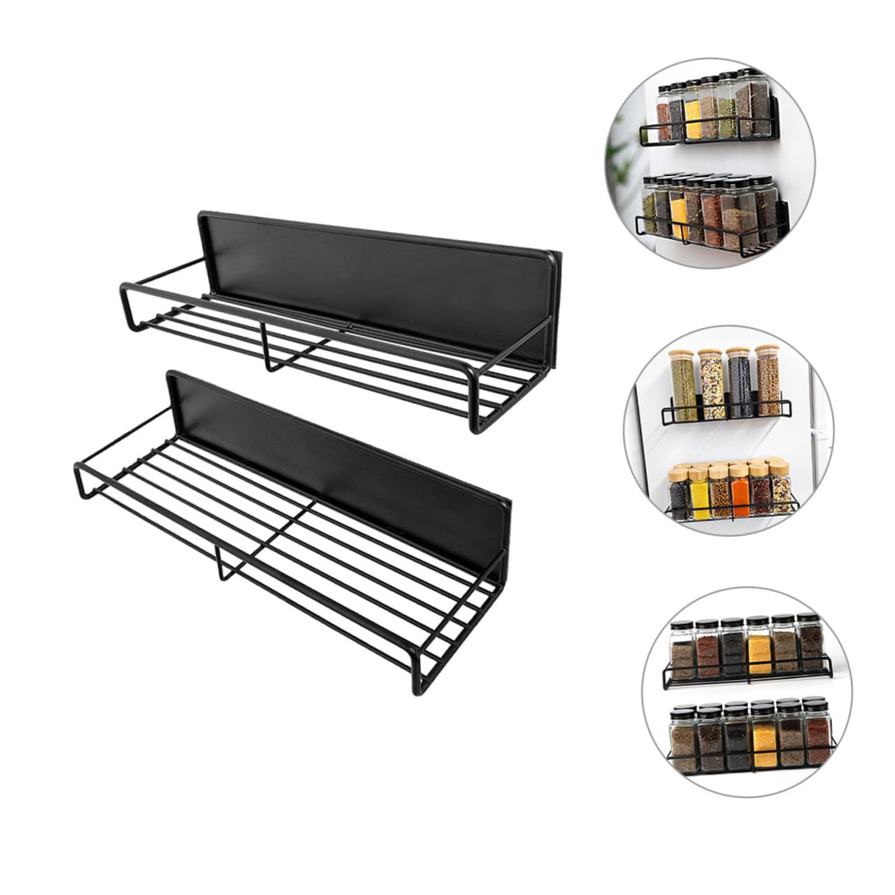 Cabilock 2pcs Magnetische Gewürz Rack Kühlschrank Magnetische Gewürz Racks Organizer für Küche Kühlschrank