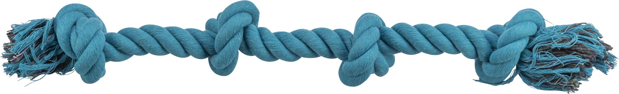Dog Toy ROPE TUGGER MULTI KNOT 54cm Tough Interactive Play Colours Vary TRIXIE