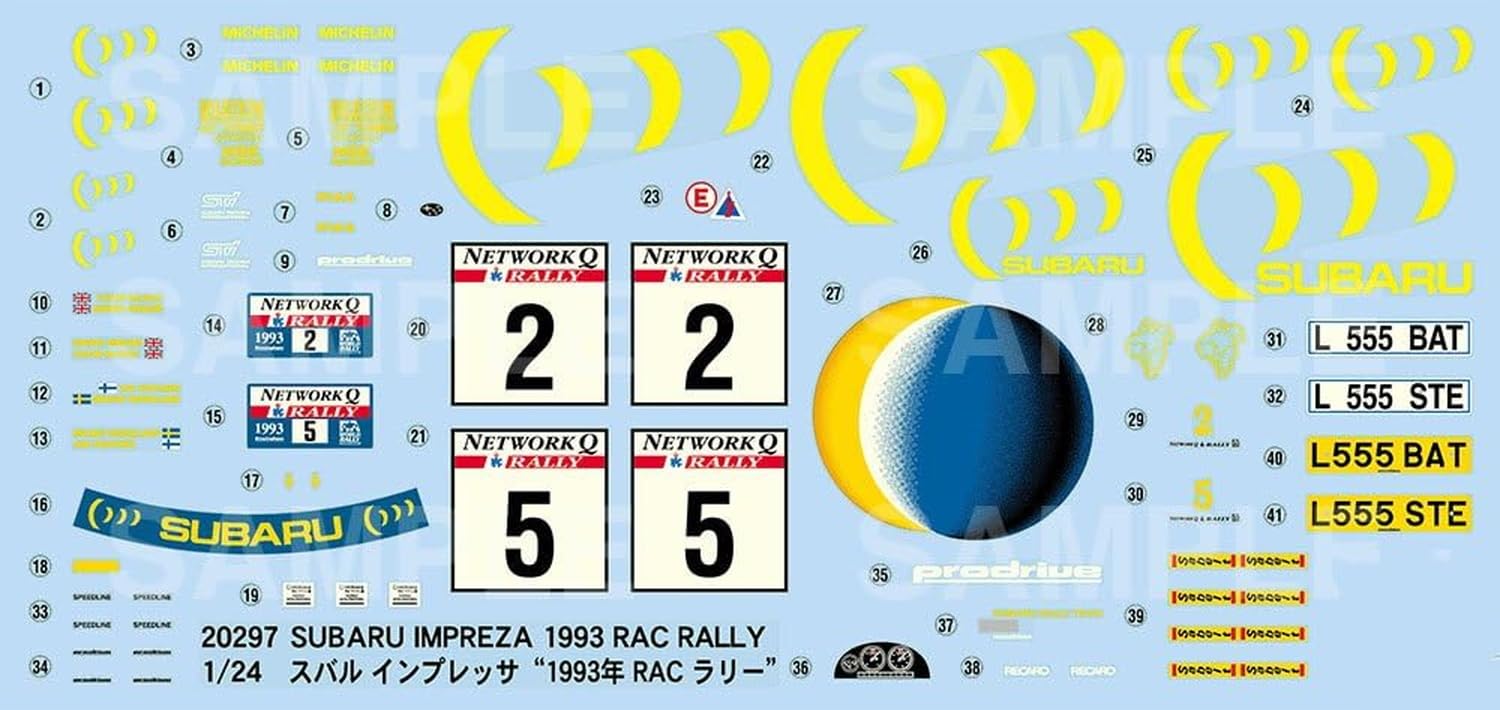 Amazon | ハセガワ 1/24 スバル インプレッサ 1993年 RAC ラリー