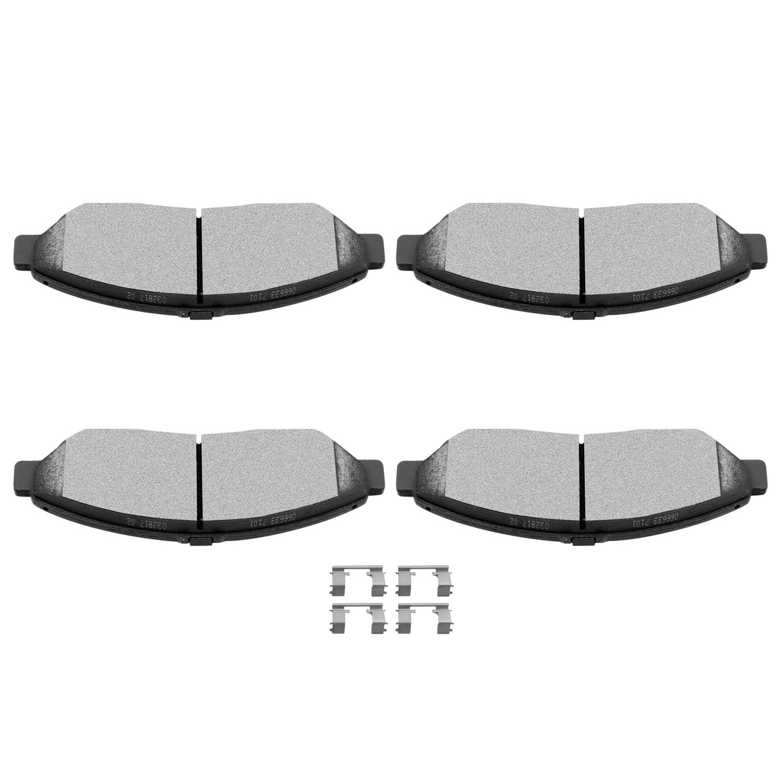 SCITOO Disc Brake Pads Kits D1280-8396 Ceramic Front Brake Pads Set Fit For Acura For MDX 2007-2013,For Acura For ZDX 2010-2013,For Honda For Pilot 2009-2015