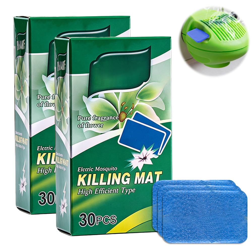 60 Pcs Mosquito Repellent Tablets, Mosquito Repellent Plug in, Electric Insect Killer Refill for Insect Repellent, Mosquito Killer, Summer Sleep Indoor Use