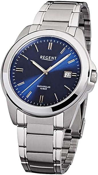 Regent Orologio da polso da uomo in argento analogico F-922, cinturino in  acciaio inox, URF922 : Regent: Amazon.it: Orologi