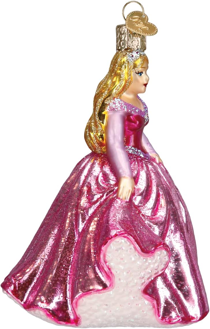Old World Christmas Princess Glass Blown Ornament for Christmas Tree, Handcrafted Holiday Decoration, Fantasy Collection - Image 3
