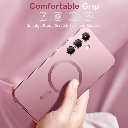 Miniatura 7 de Funda Magnética para Samsung Galaxy S25 Plus para Mujeres Hombres Niñas [Compatible con MagSafe] [Protector de Lente de Cámara] Mate Bonita Delgada