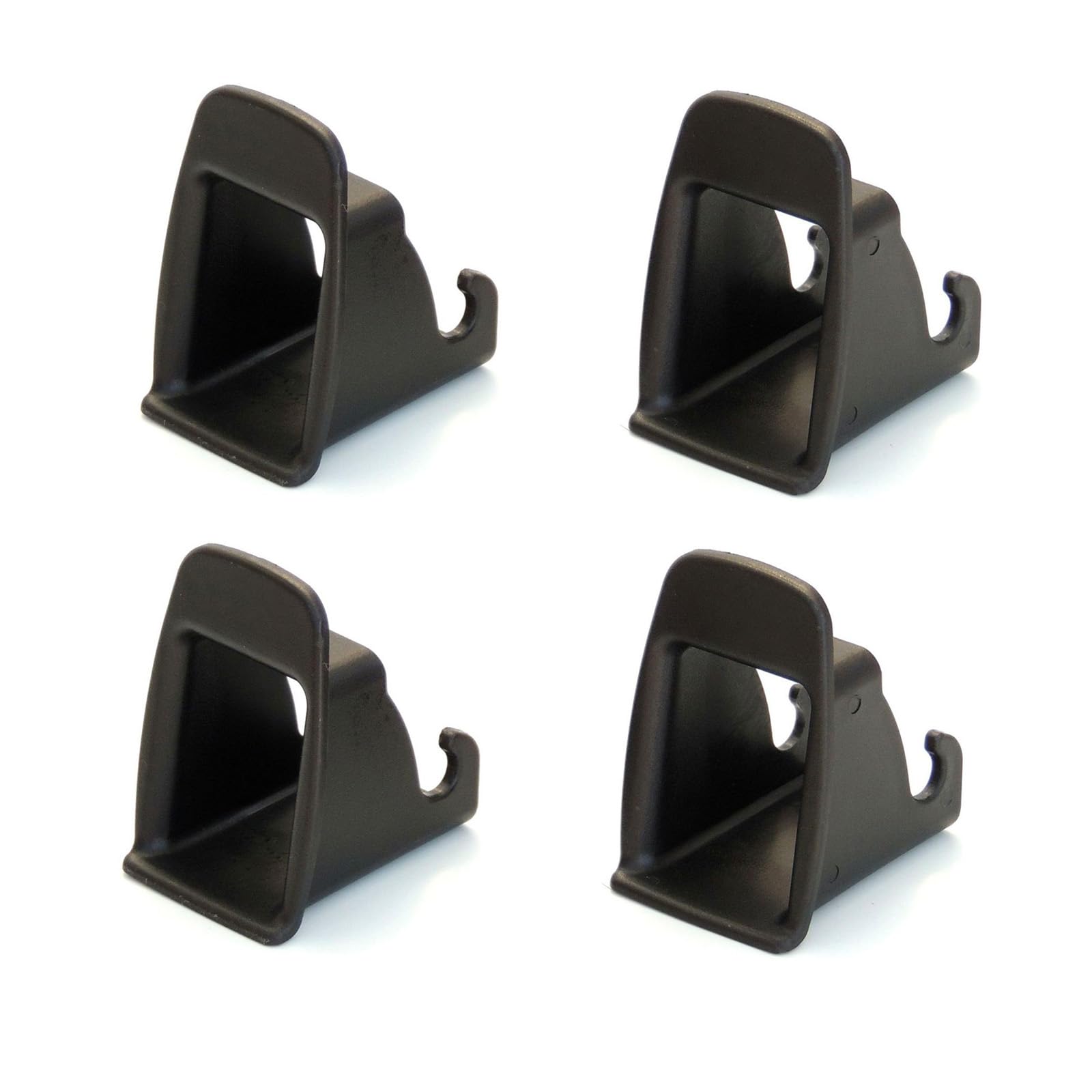 Aiuphing isofix einführhilfe, Unviersal Befestigungssysteme für Autositze, Schwarz (4 Stücke Schwarz)