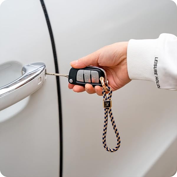 SENLLY Portachiavi per Auto, Universale Cordino da Dita for Chiave Fob - 4