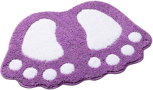 Miniatura 3 de Tapete de baño antideslizante para inodoro, bonito tapete para pies grandes, suave y absorbente, tapete antideslizante para baño, cocina, decoración