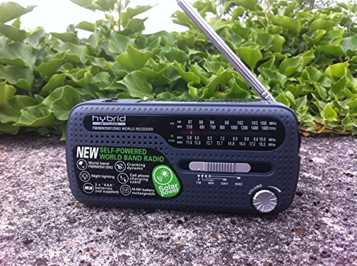 Weltempfänger Muse MH-07DS tragbares Kurbel-Radio mit Taschenlampe