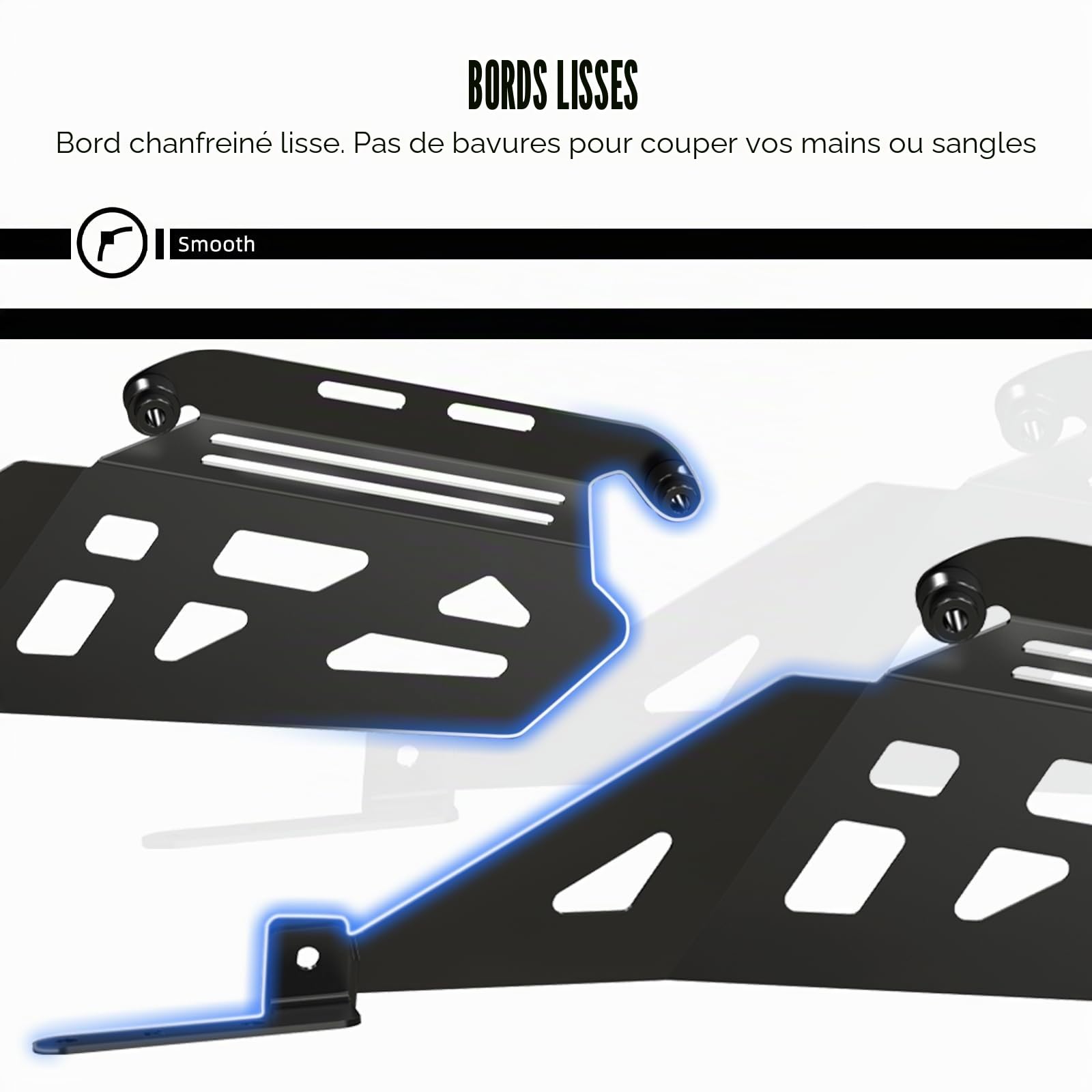 NICECNC Cadre de Support de sacoches latérales Compatible avec Yamaha Tenere 700/XTZ700 XTZ07 2019 2020 2021 2022 2023 2024, Bagages latéraux, Support de Sacoche de Selle, Noir