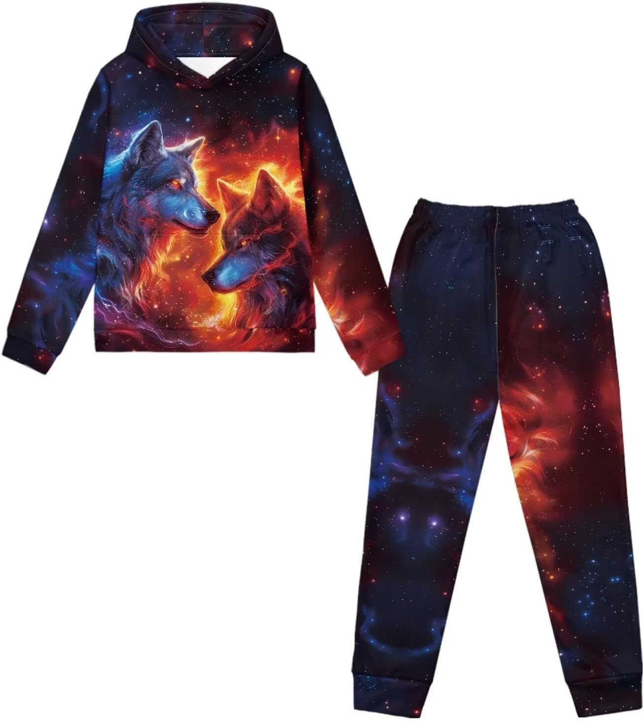 Renewold Boys Tracksuits Kids Hoodie Sweatshirt and Jogger Sweatpants 2 Pieces Sweatsuits Set Long Sleeve Clothing Sets
