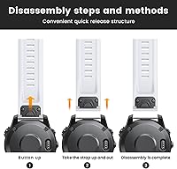 Vista 13 de ANCOOL Compatible with Garmin Fenix 6S/5S/7S Watch Band, 20mm Soft Silicone Watch Band Replacement for Fenix 8 43mm/6S Pro/7S Pro/5S Plus Smartwatch