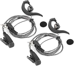 Headset for Walkie Talkie, 2Pin K Type Earpiece, 2Pcs Radio Communication Accs for Home