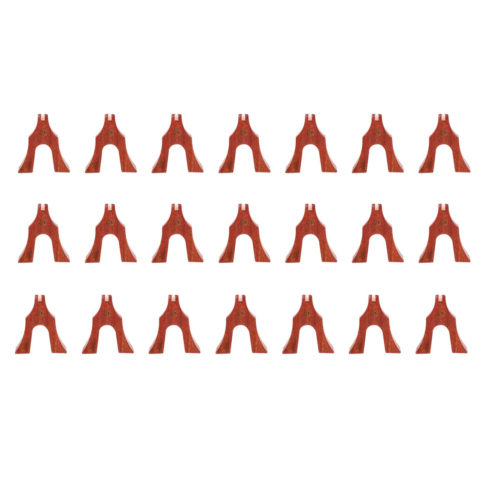 ARTIBETTER 21pcs Guzheng Bridge Set - Rosewood Material - Durable & Practical - Improves Timbre - Light Brown - Image 3