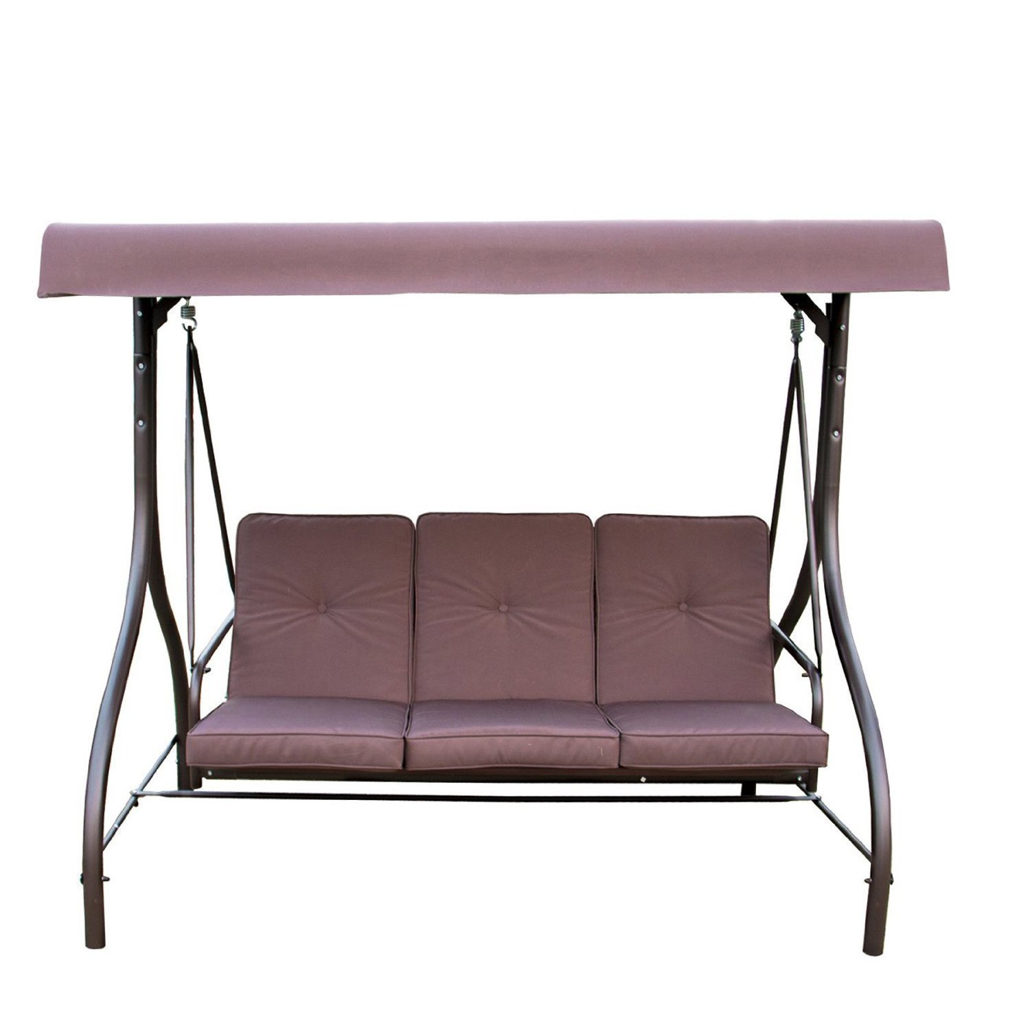 Mainstays Lawson Ridge Converting Outdoor Swing/Hammock, Brown, Seats 3