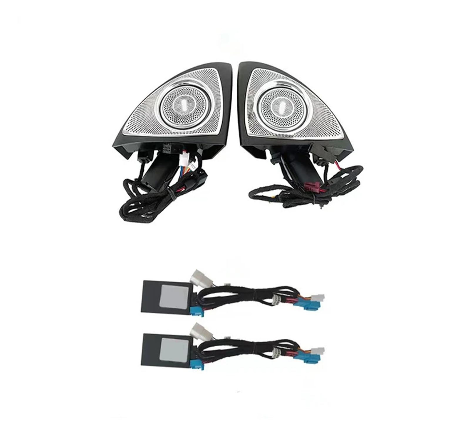 64 Color 3D Rotary Tweeter Compatible with Mercedes Benz C-Class W205 2016 2017 2018 2019 2020-2022 3D Rotary Tweeter Ambient Light