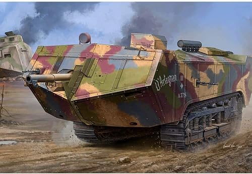 Tanque pesado francés Saint-Chamond - Kit de modelo de armadura tardía