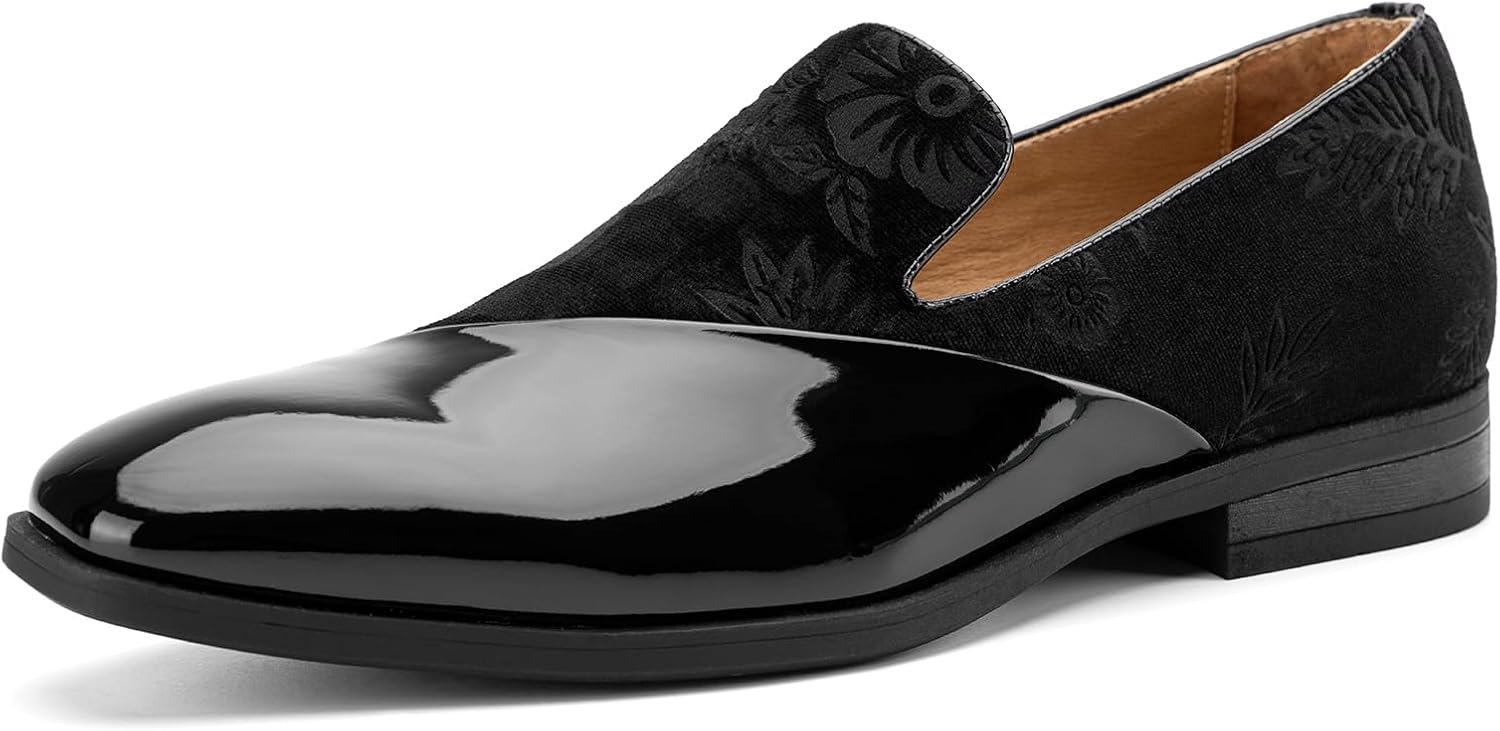 JITAI Men's Velvet Loafers - Stylish Slip-Ons