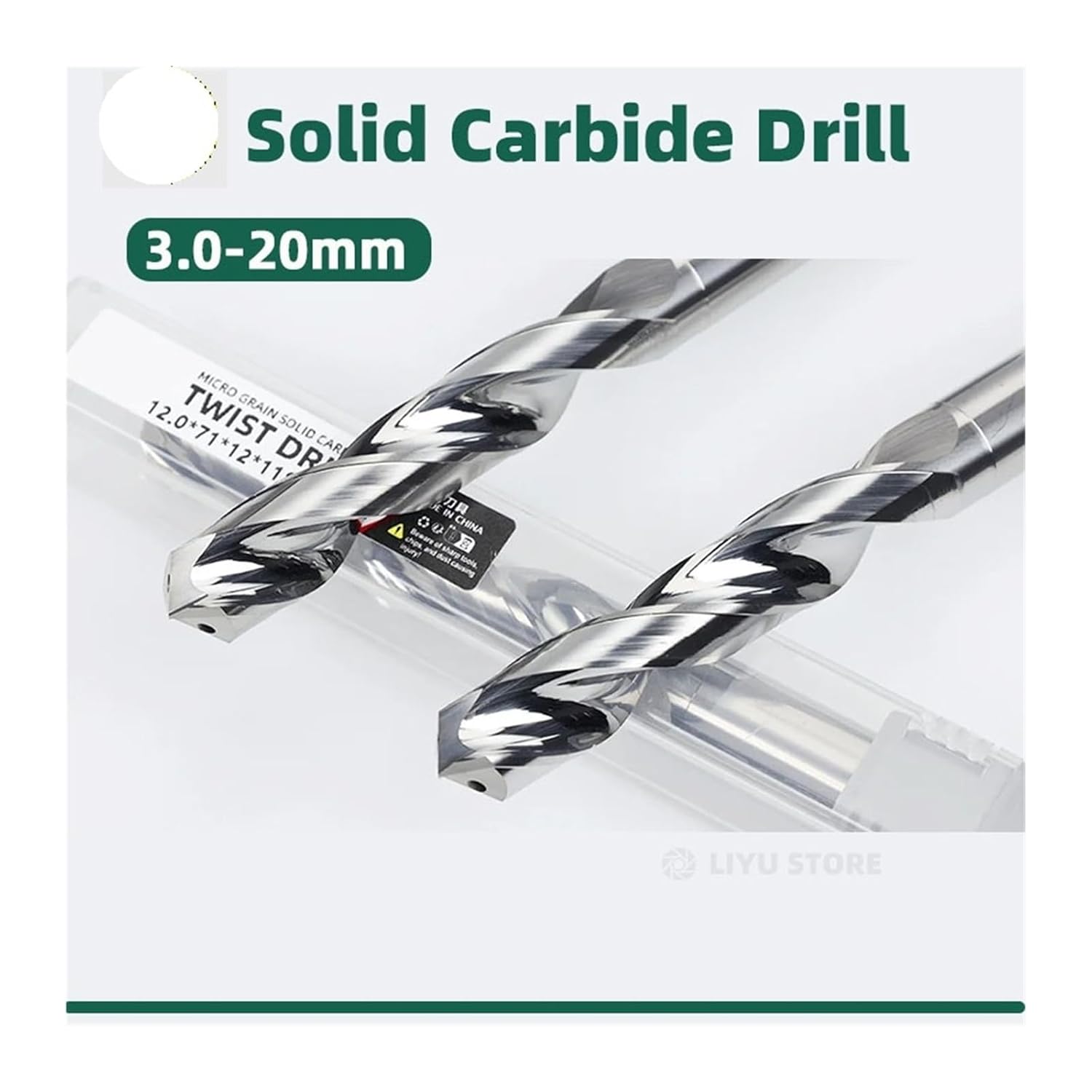 1PCS Solid Carbide Internal Cooling Drill Bright PRO Bit Hole Drilling 5xD Cutting CNC Tool For Aluminum Diameter 8.1-15.0mm(14.9xD16x83x133)