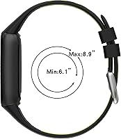 Vista 3 de Correas de repuesto compatibles con correas Fitbit Luxe, accesorios para reloj inteligente, bandas de silicona transpirable, correa deportiva