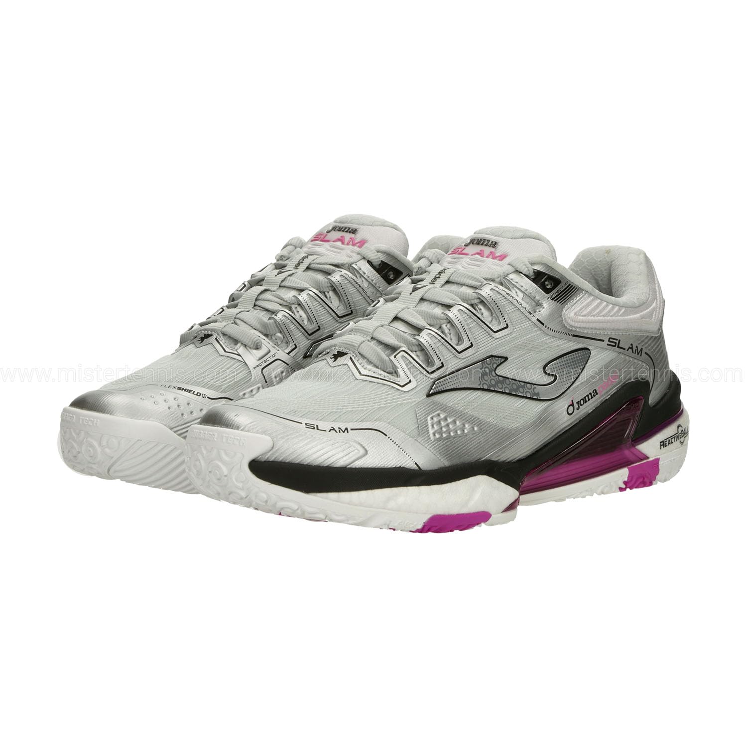 Joma Slam Lady 2512 Gray - MOD. TSLALW2512OM - Scarpa da Padel Donna (Sistema Taglie Calzature EU, Adulto, Donna, Numero, Media, 36)
