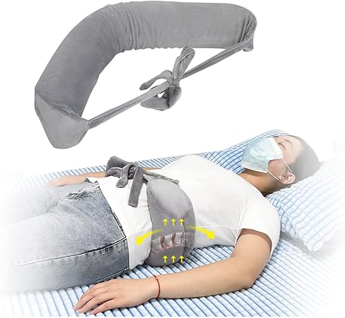 Almohada lumbar para cama, almohada de apoyo para el dolor de espalda baja para dormir, escoliosis, almohada de cintura para dormir de lado,