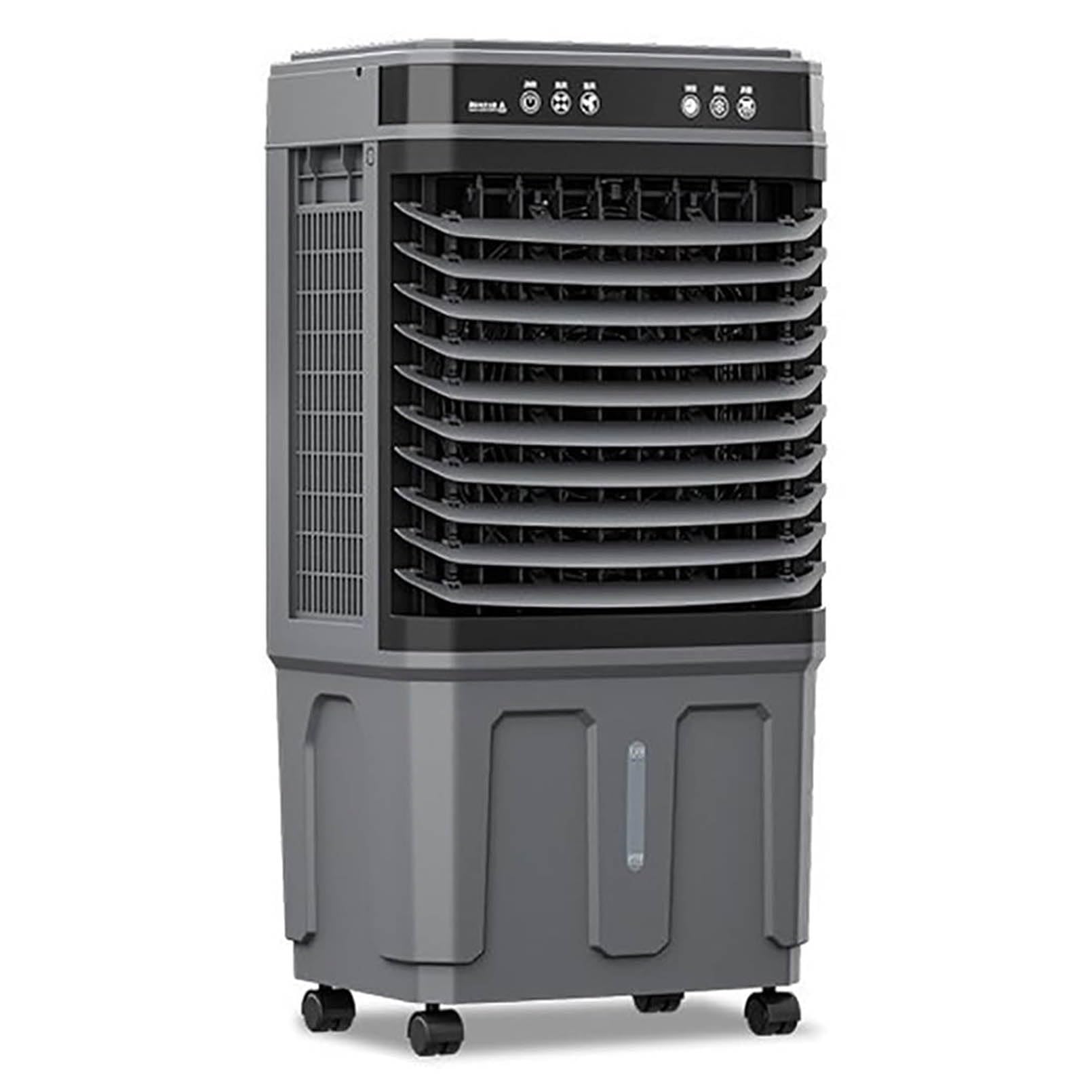 QYANPEN Evaporative Air Cooler, Portable Cooler, Cooling Fan with Remote Control, 12-Hour Timer, 3 Speeds, 120° Oscillation, Indoor Air Conditioner for Home