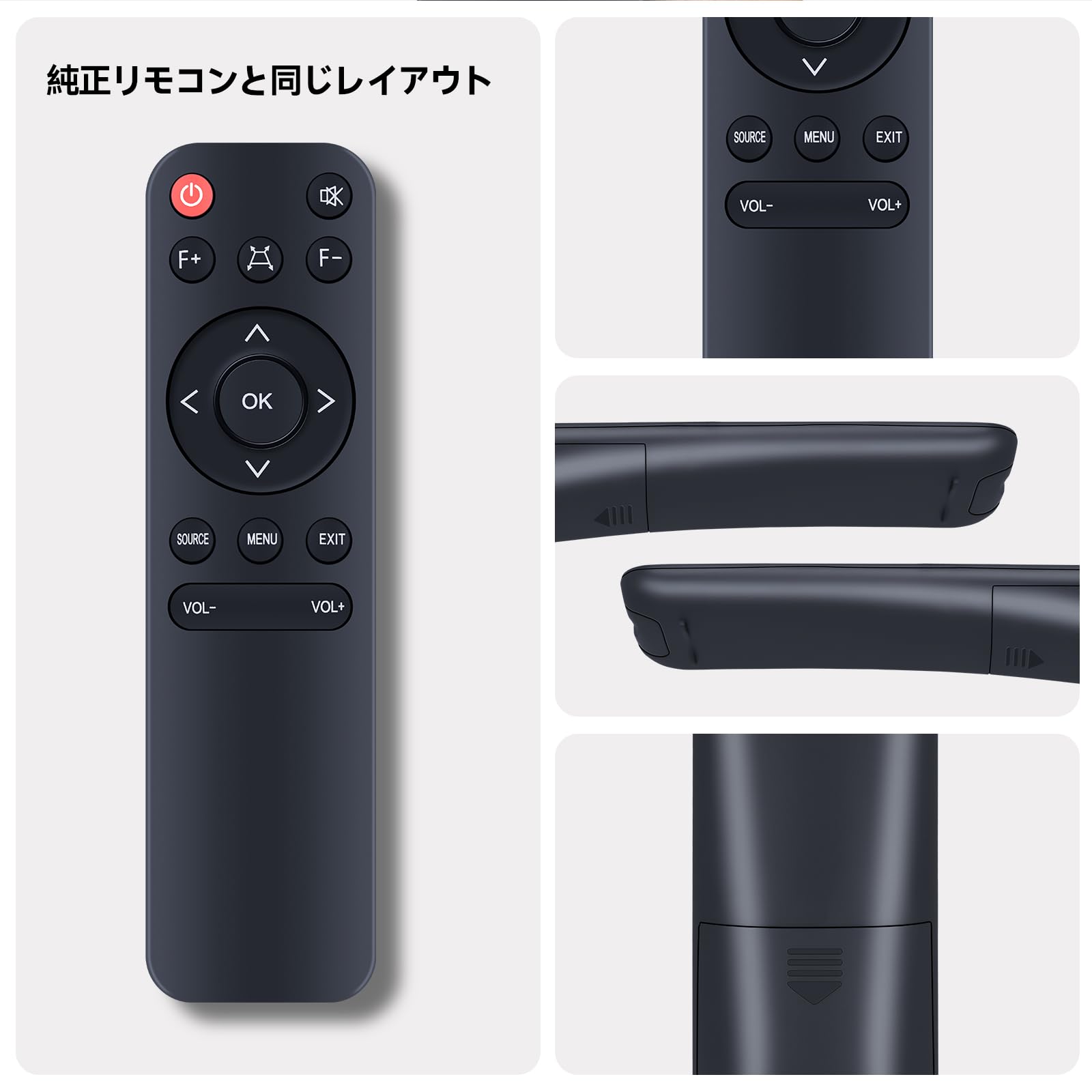 Amazon | プロジェクターリモコン for Jimveo プロジェクター E18対応
