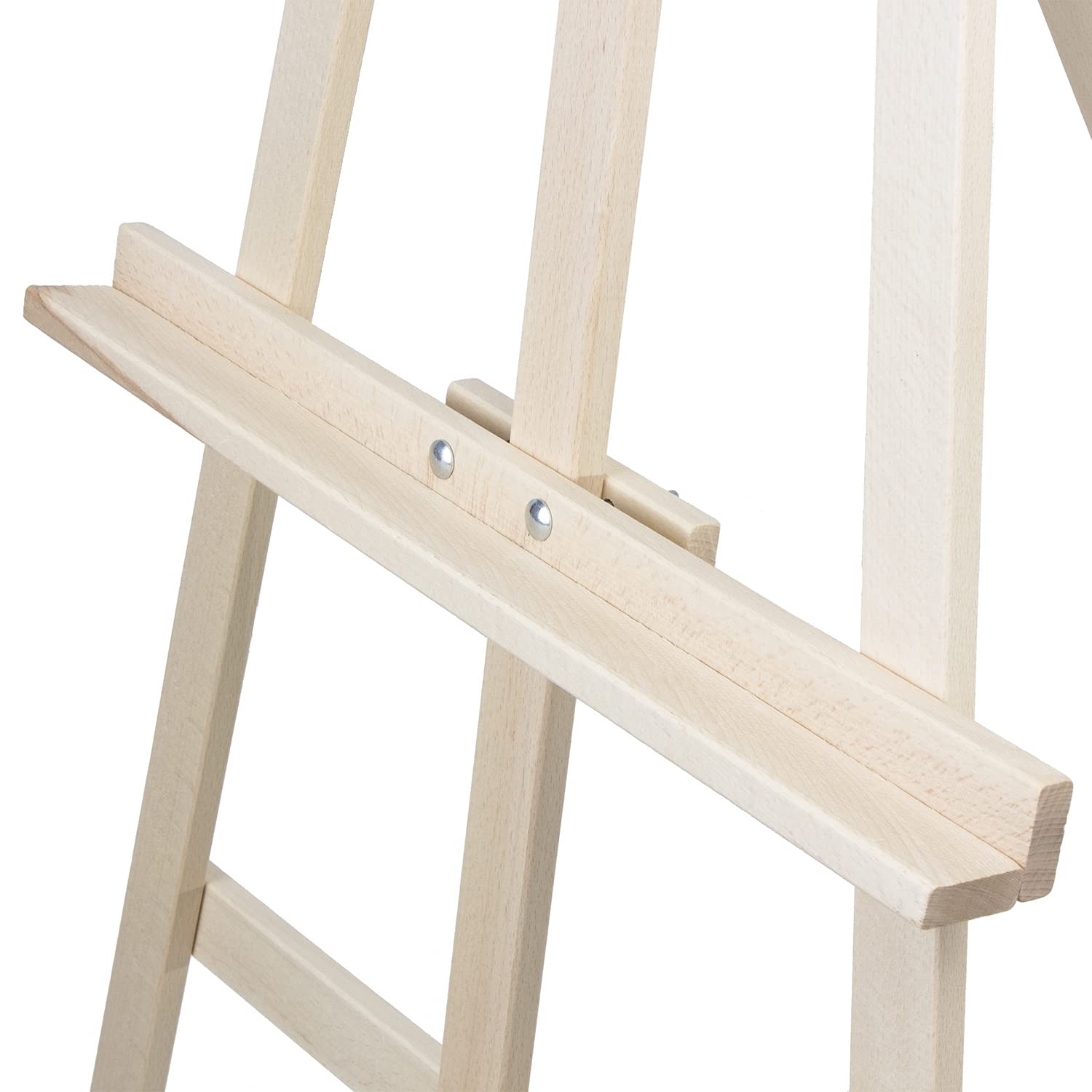 Juego de 2 caballetes para pintar, 178 cm, madera de haya estable y ecológica, para adultos, niños y artistas profesionales, plegables.