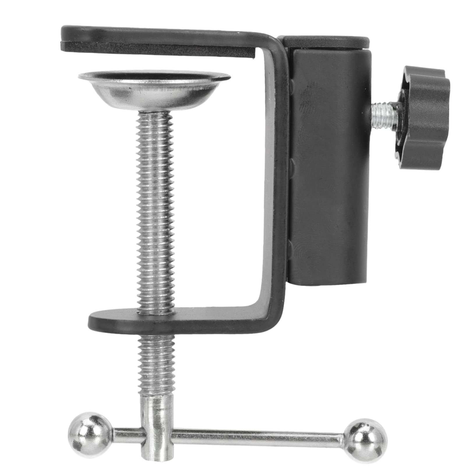 Holibanna Table Fixed Clip for Mic Stand Metal Microphone Base Holder Base Desk Mic Arm Mount